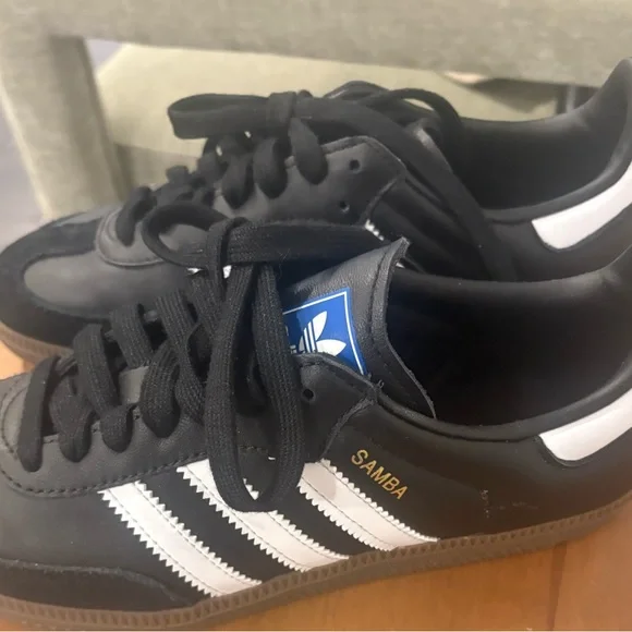 Adidas Black Sneakers with White Logo - Picture 2 of 9